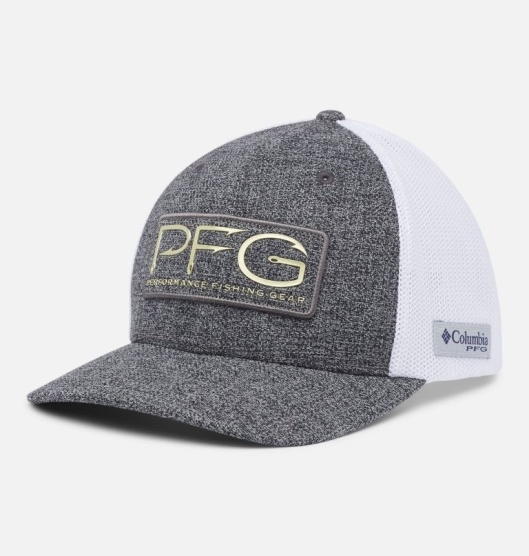 Columbia PHG Mesh Baseball Cap Men's Hats Grey Gold | 364-XQCLOY