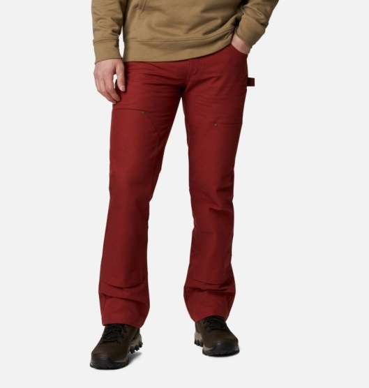 Columbia PHG Rough Tail Men's Trail Pants Red | 251-LHPING