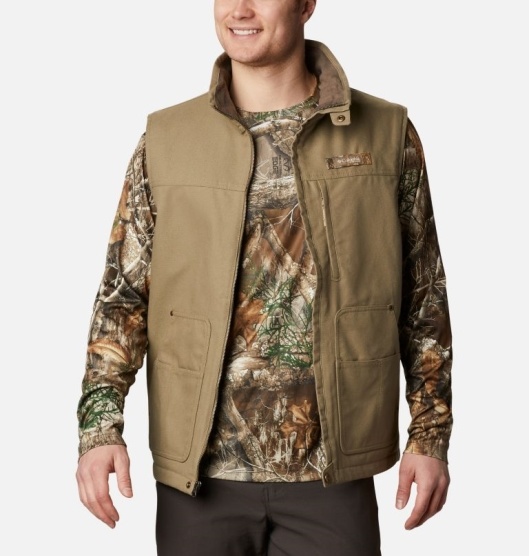 Columbia PHG Roughtail Men's Vest Khaki | 476-TODNMH