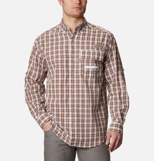 Columbia PHG Super Sharptail Men's Shirts Red | 190-UCYTWR