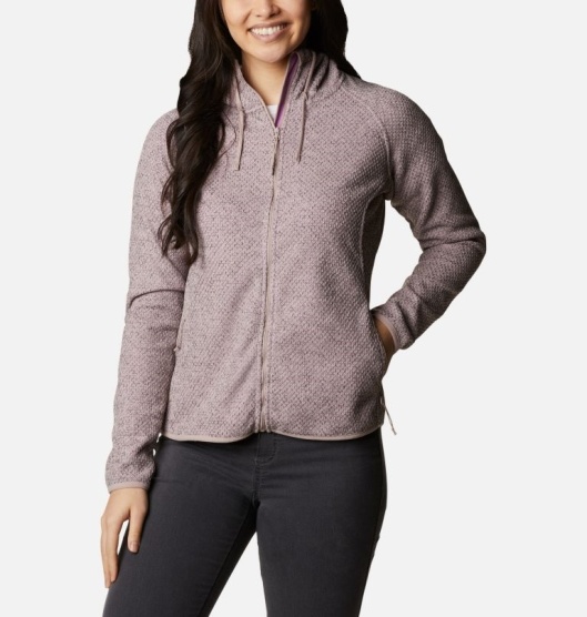 Columbia Pacific Point Women's Hoodies Pink | 459-BCFTSZ