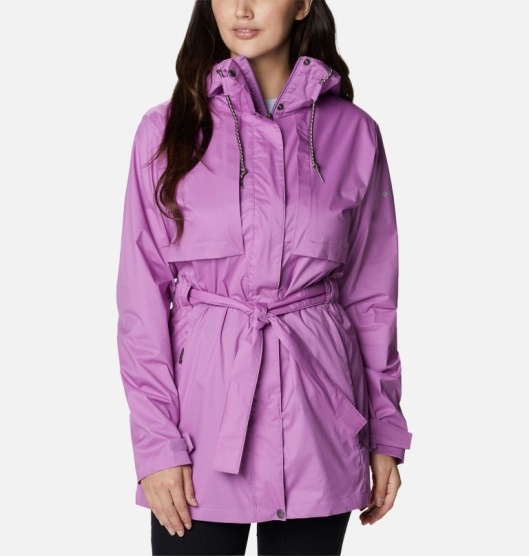 Columbia Pardon My Trench Women's Rain Jacket Pink | 026-CAIONF