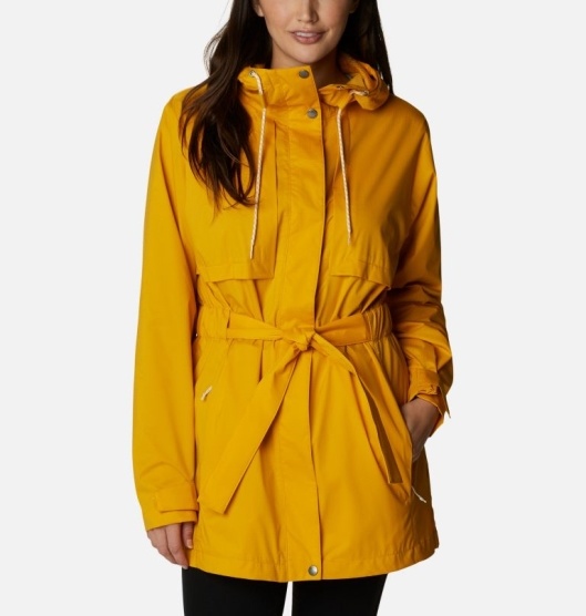 Columbia Pardon My Trench Women's Rain Jacket Yellow | 176-GAOBZH