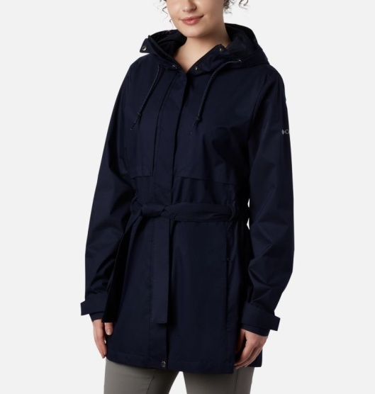 Columbia Pardon My Trench Women's Rain Jacket Blue | 475-VRFNDX