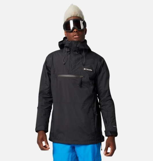 Columbia Park Run Men's Ski Jacket Black | 571-KGLXND