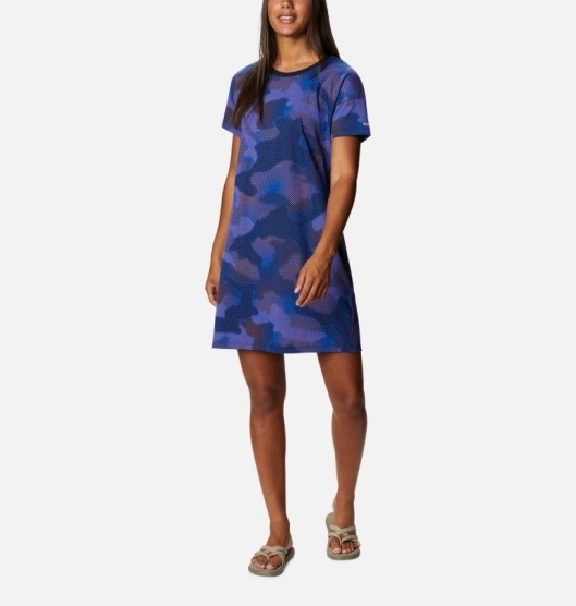 Columbia Park Women's Dresses Blue | 821-BTOVGS