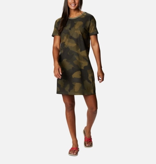 Columbia Park Women's Dresses Green | 897-KFDGLZ