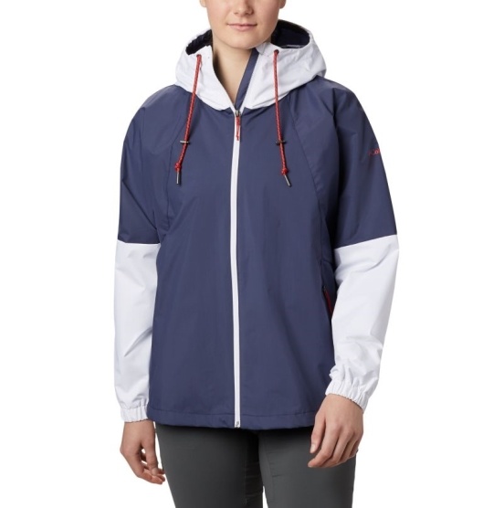 Columbia Park Women's Windbreaker Blue White | 536-SEDOYP