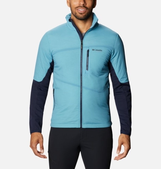 Columbia Peak Pursuit Men's Fleece Jacket Blue Navy | 918-RXQVUG