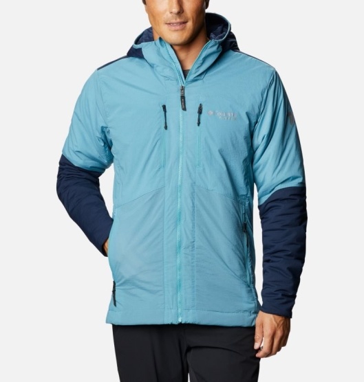 Columbia Peak Pursuit Men's Ski Jacket Blue Navy | 314-DFWYUJ