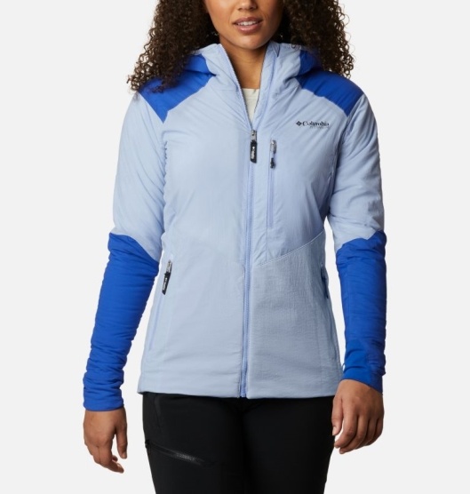 Columbia Peak Pursuit Women's Ski Jacket Green Blue | 386-OCLKSW