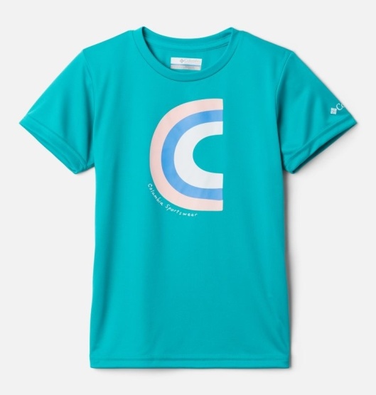 Columbia Petit Pond Kids' T-Shirt Blue | 610-JOAIZX