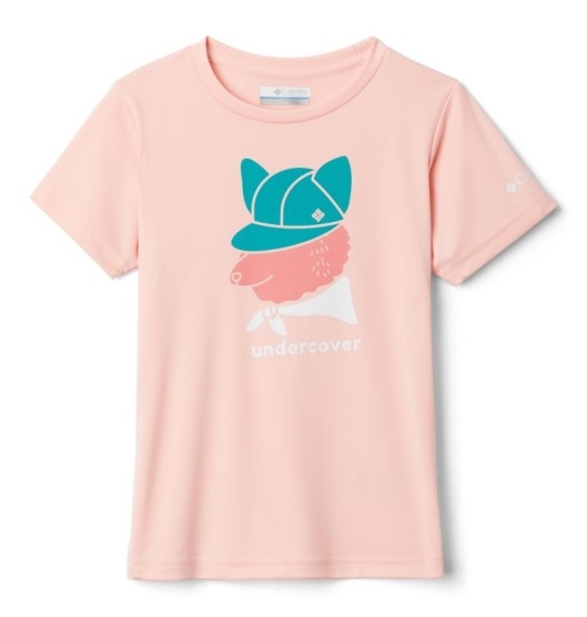 Columbia Petit Pond Kids' T-Shirt Pink | 150-HWDTCZ