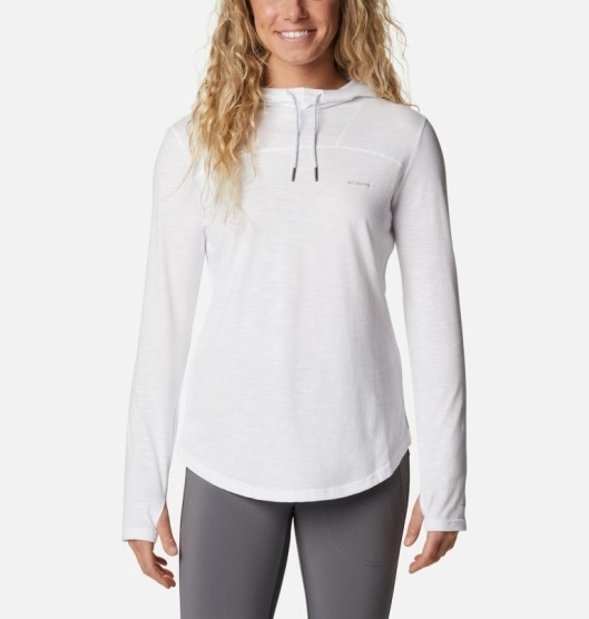 Columbia Pilsner Peak Women's Hoodies White | 284-LRFXIU