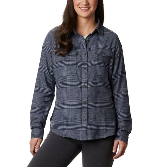 Columbia Pine Street Women's Shirts Grey | 374-QEVDCP