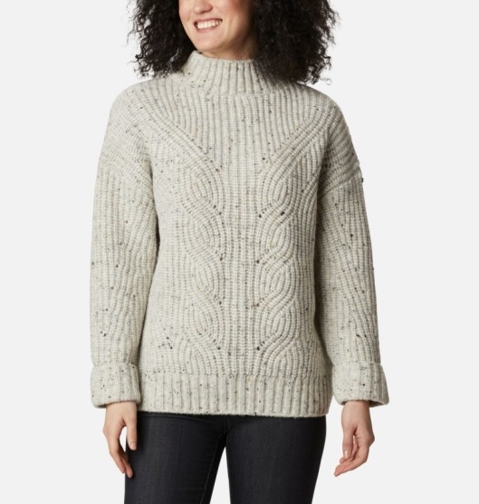 Columbia Pine Street Women's Sweaters White | 106-PSTNHC