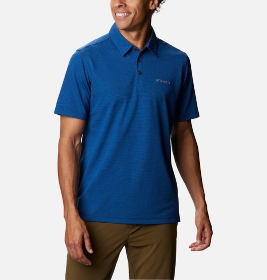 Columbia Pique Men's Polo Navy | 517-DRBSAI