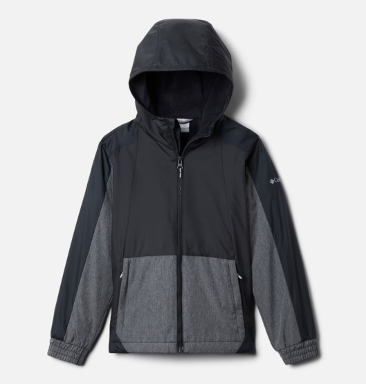 Columbia Point Park Kids' Windbreaker Black | 180-BHZQCI