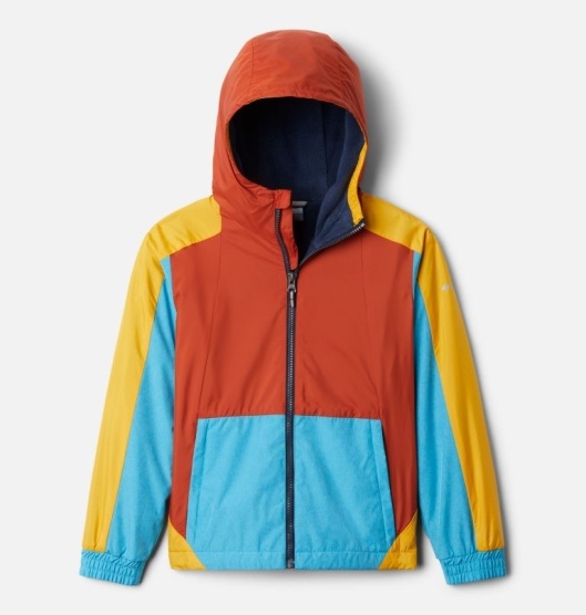 Columbia Point Park Kids' Windbreaker Red Blue Yellow | 530-RHVAUD