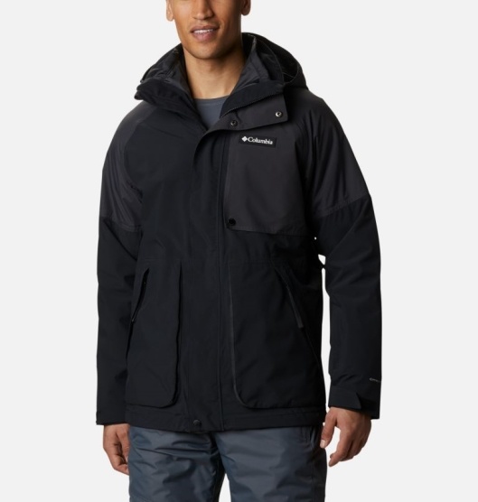 Columbia Post Canyon Men's Ski Jacket Black | 251-MFPBJT