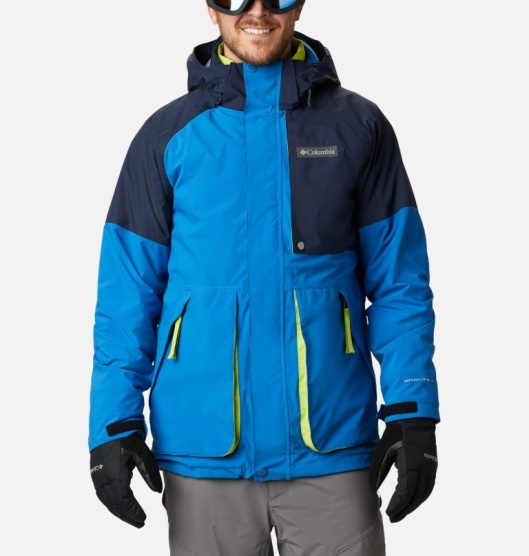 Columbia Post Canyon Men's Ski Jacket Navy | 597-FXSRWG