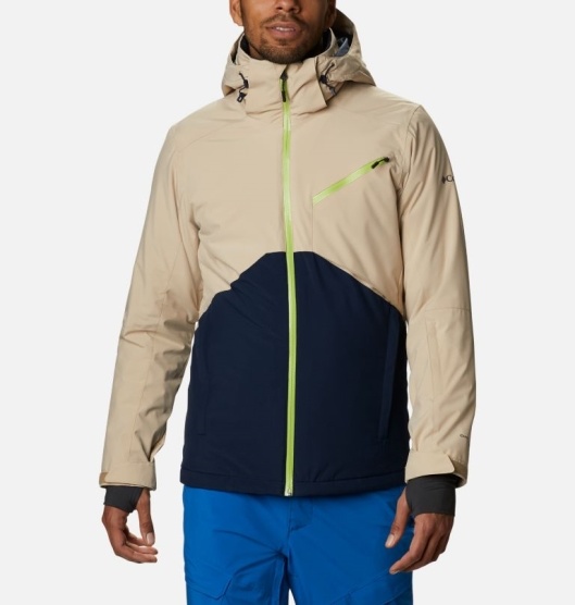 Columbia Powder 8s Men's Ski Jacket Navy Khaki | 258-AXMYZL