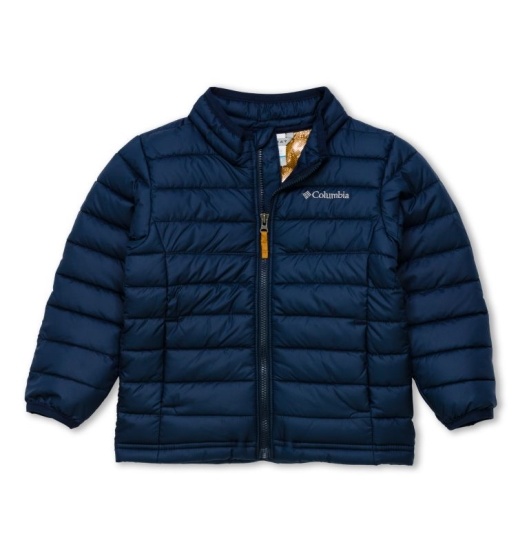 Columbia Powder Lite Kids' Puffer Jacket Navy | 025-ACPBJN