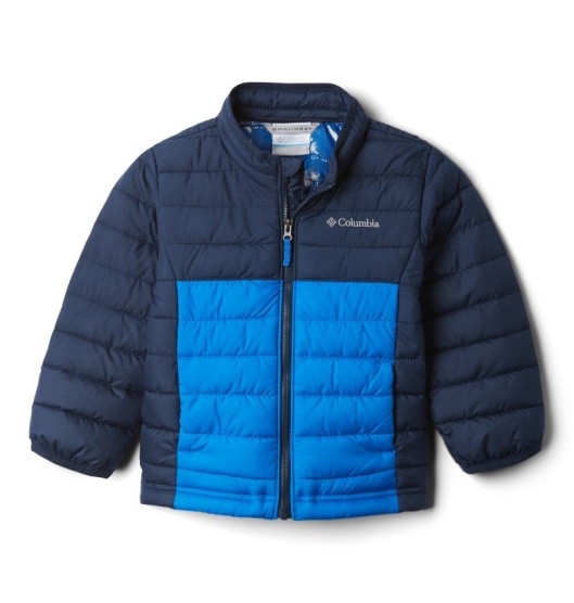 Columbia Powder Lite Kids' Puffer Jacket Blue Navy | 653-KSTRZW