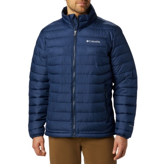 Columbia Powder Lite Men's Insulated Jacket Navy | 248-BKIVQP