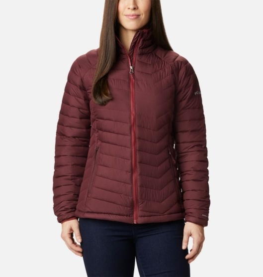 Columbia Powder Lite Women's Insulated Jacket Red | 748-CRKHMT