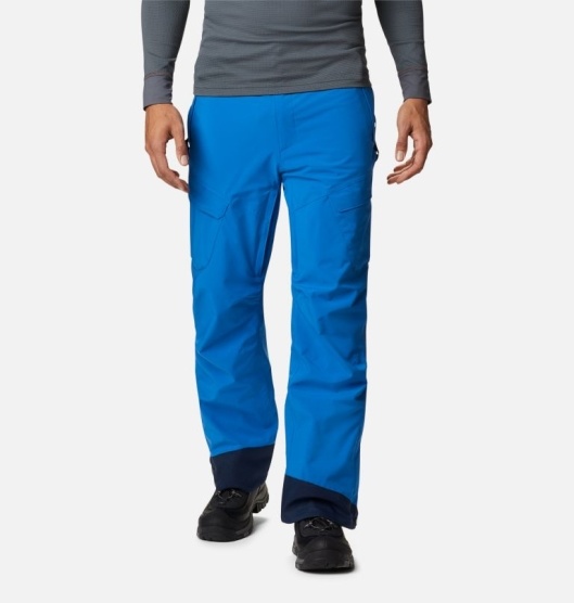 Columbia Powder Stash Men's Ski Pants Blue | 971-MEVZDG