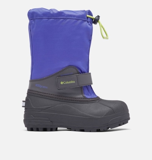 Columbia Powderbug Kids' Snow Boots Purple Yellow | 047-YLJMZS