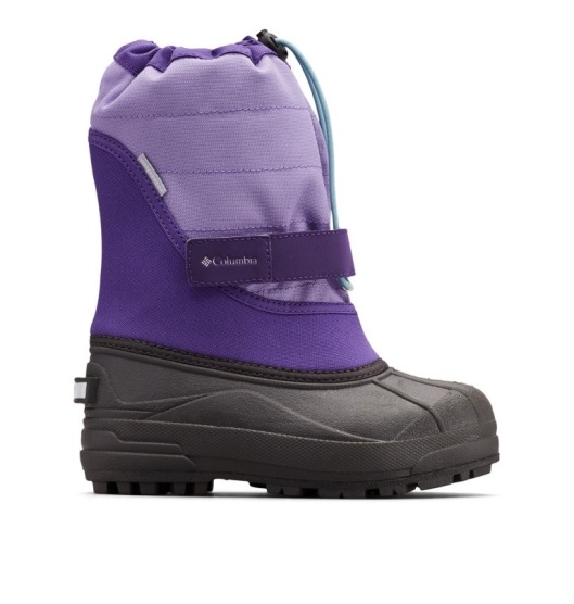 Columbia Powderbug Plus II Kids' Snow Boots Purple | 930-VKUFDI