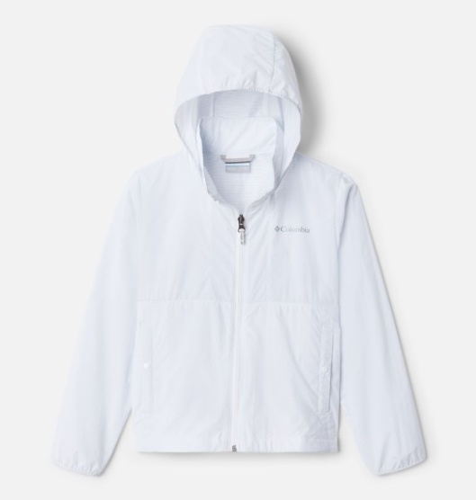 Columbia Punchbowl Kids' Windbreaker White Blue | 349-JKMGQE