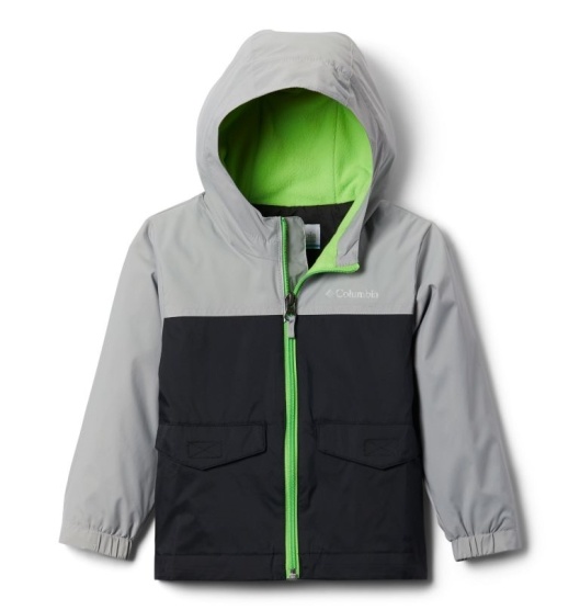 Columbia Rain-Zilla Kids' Rain Jacket Black Grey | 479-NRMBQT