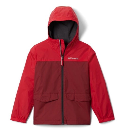 Columbia Rain-Zilla Kids' Rain Jacket Red | 098-YSWNHO