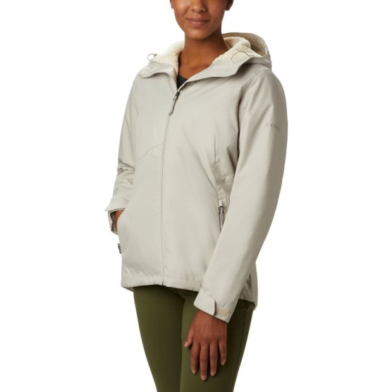 Columbia Rainie Falls Women's Rain Jacket Beige | 460-KQDAMG