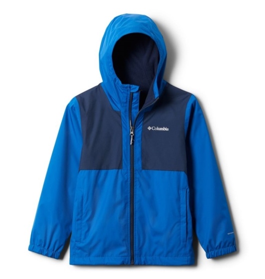 Columbia Rainy Trails Kids' Fleece Jacket Blue Navy | 038-FVDLKI