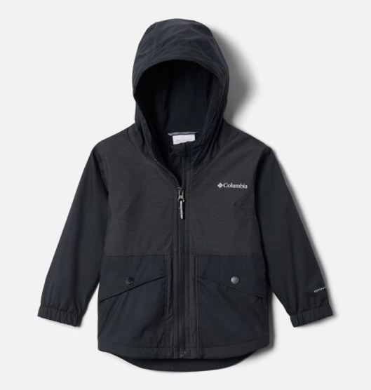 Columbia Rainy Trails Kids' Fleece Jacket Black | 326-BCGRES