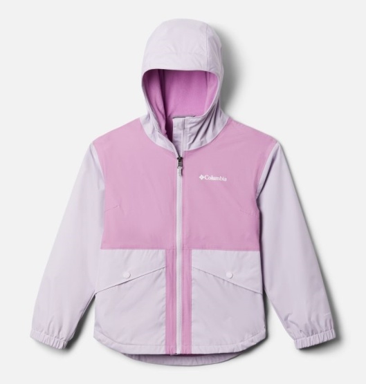 Columbia Rainy Trails Kids' Fleece Jacket Pink | 684-NXCTBM