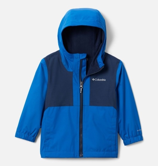 Columbia Rainy Trails Kids' Fleece Jacket Blue Navy | 821-AGCLNV