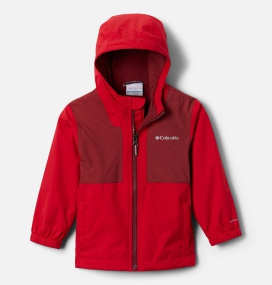 Columbia Rainy Trails Kids' Fleece Jacket Red | 924-LYQSDZ