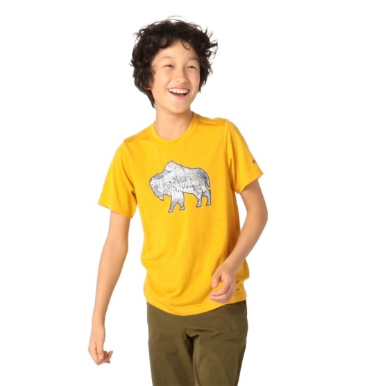 Columbia Ranco Lake Kids' T-Shirt Yellow | 751-VRQUFB