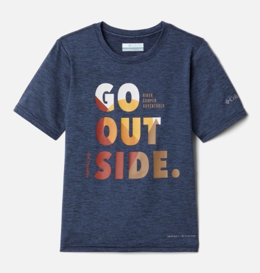 Columbia Ranger Lake Kids' T-Shirt Navy | 843-FJUBYT