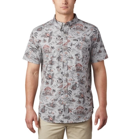 Columbia Rapid Rivers Men's Shirts Grey | 751-DHBRCX