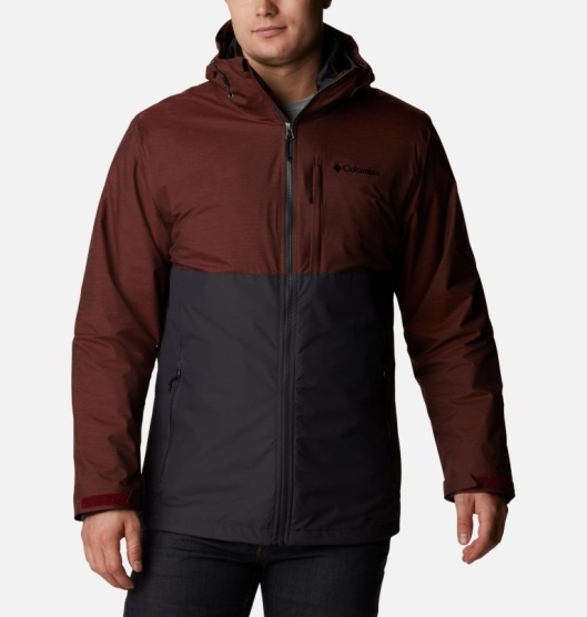 Columbia Ridge Gates Men's Interchange 3 In 1 Jacket Black Red | 027-CGIOSN