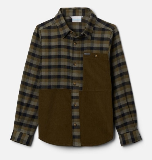 Columbia Rockfall Kids' Shirts Olive Olive | 731-LQBUPM