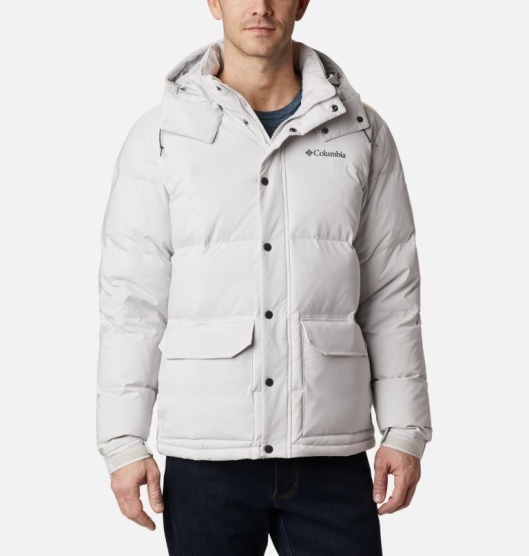 Columbia Rockfall Men's Down Jacket Grey | 965-OJCBNG