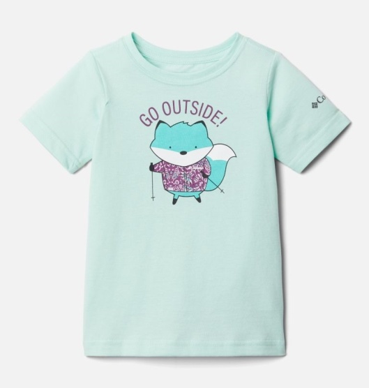 Columbia Shannon Falls Kids' Shirts Sea | 735-ERXIGB