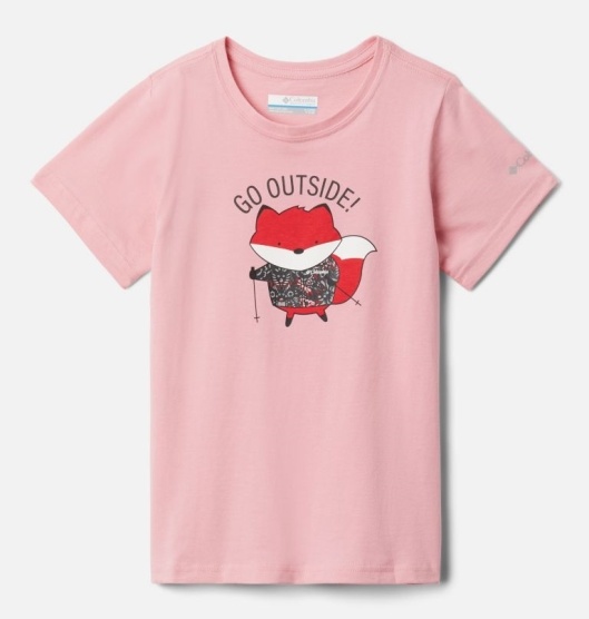 Columbia Shannon Falls Kids' T-Shirt Pink | 439-XTSVLI